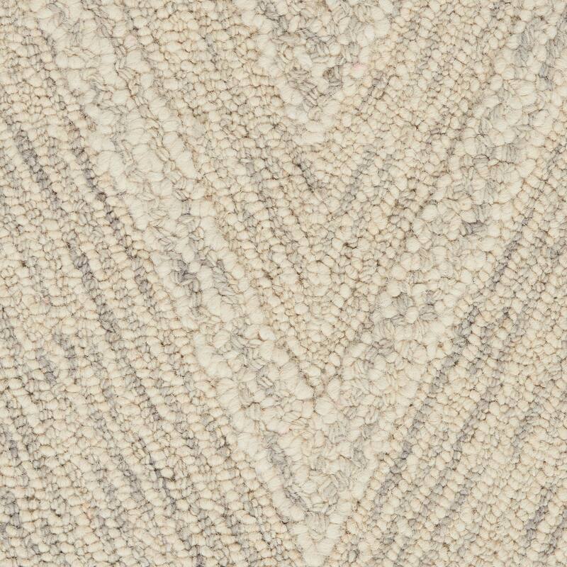 Nourison Linked Chic Modern Tufted Chevron Easy Care Area Rug