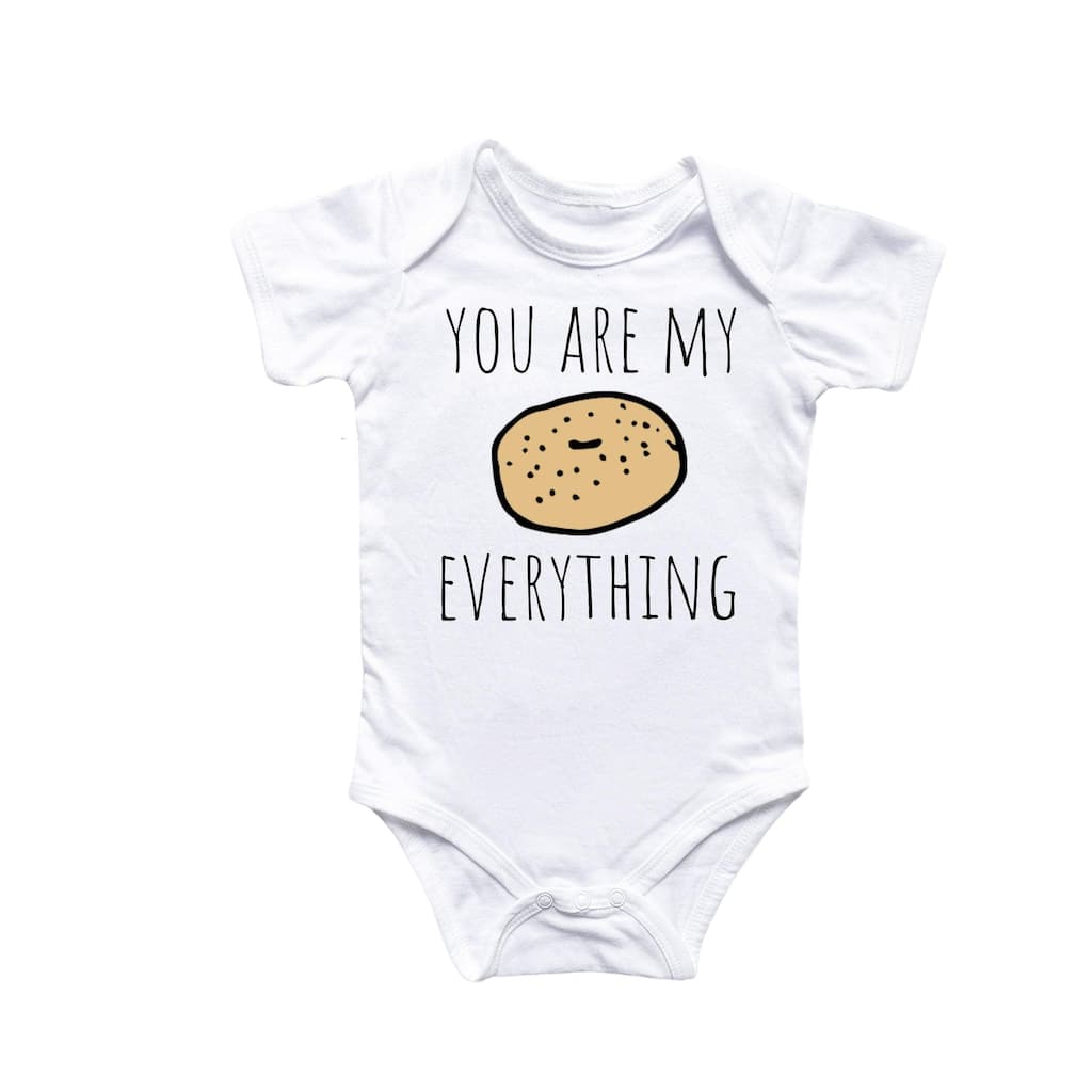 Everything Bagel - Baby Boy Girl Clothes Infant Bodysuit Funny Cute Newborn