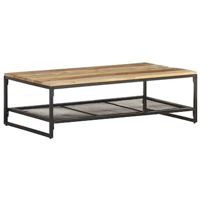 vidaXL Coffee Table 43.3"x23.6"x13.8" Solid Reclaimed Wood - 43.3" x 23.6" x 13.8"
