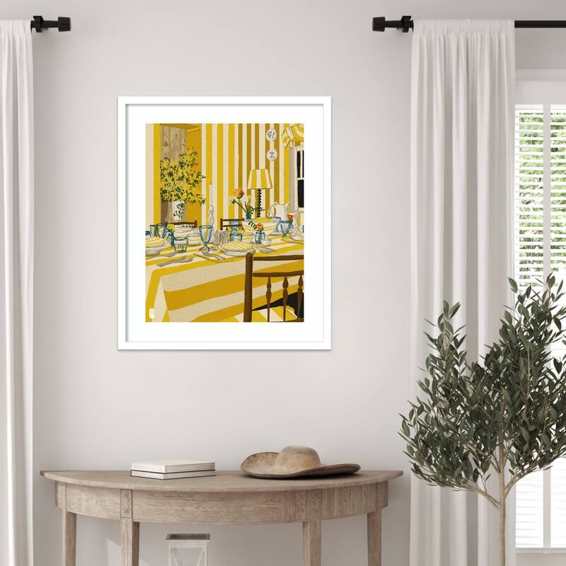 Week 30 Room Portrait by Dianne Nicole Fernando Wood Framed Wall Art Print