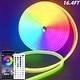 preview thumbnail 1 of 9, 16.4Ft RGB Neon LED Strip Lights with App Control, Music Sync Multi
