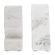 preview thumbnail 9 of 10, Decorative Modern Marble Triangle Bookends - Home Decor - 6", White - 6.0"