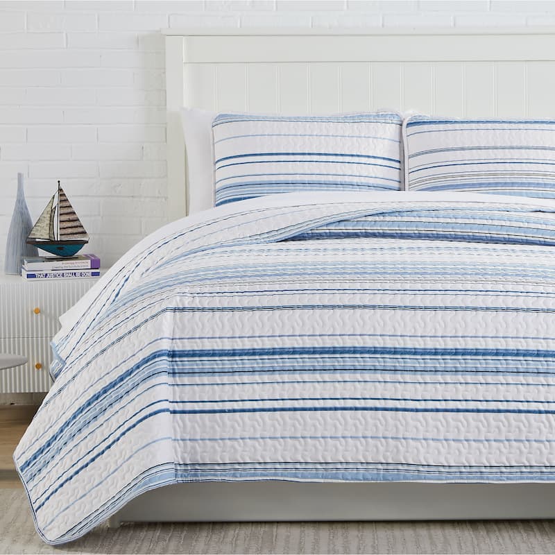 Southshore Stripe Quilt and Sham Set