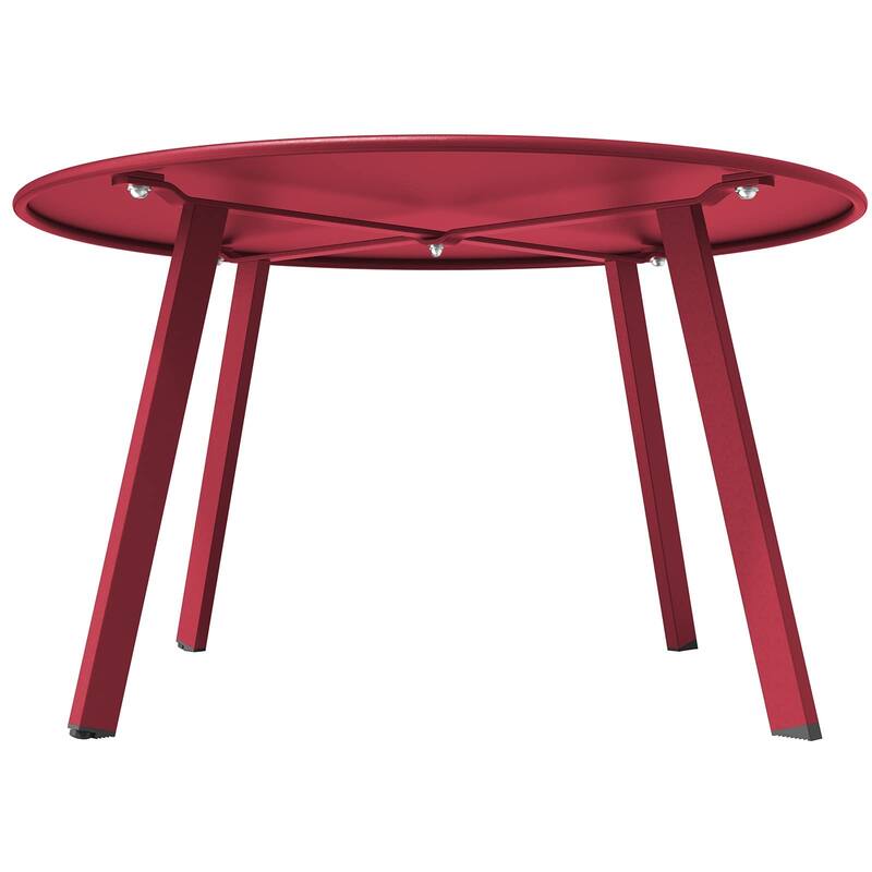 Outdoor Round Coffee Table, 28'' Patio Side Table for Backyard Patio Deck
