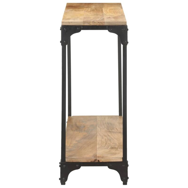 vidaXL Console Table 43.3"x11.8"x29.5" Solid Mango Wood - 43.3" x 11.8" x 29.5"