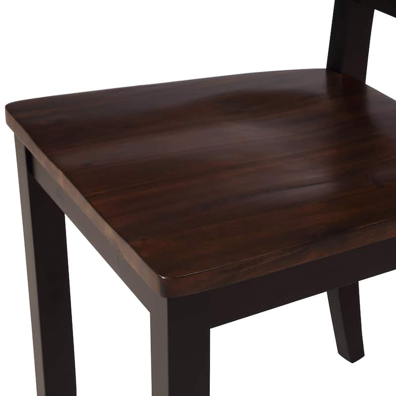 5-Piece Dining Table Set Home Kitchen Table and Chairs Wood Dining Set