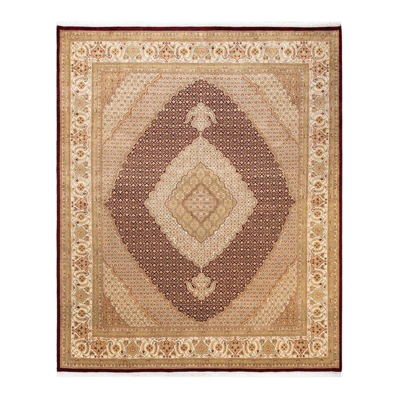 Overton Hand Knotted Wool Vintage Inspired Traditional Mogul Red Area Rug - 8 x 10
