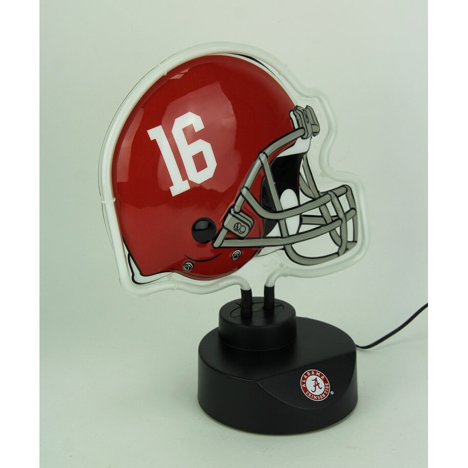 Shop University Of Alabama Crimson Tide Football Helmet Neon Tabletop Sculpture 12 X 10 5 X 5 Inches On Sale Overstock 21833893
