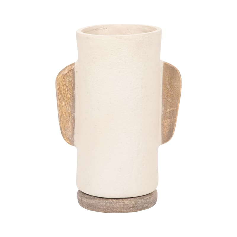 Sagebrook Home Timeless Ceramic Vase - Elegance and Sophistication for Your Living Space Decor - 9" x 6" x 13"
