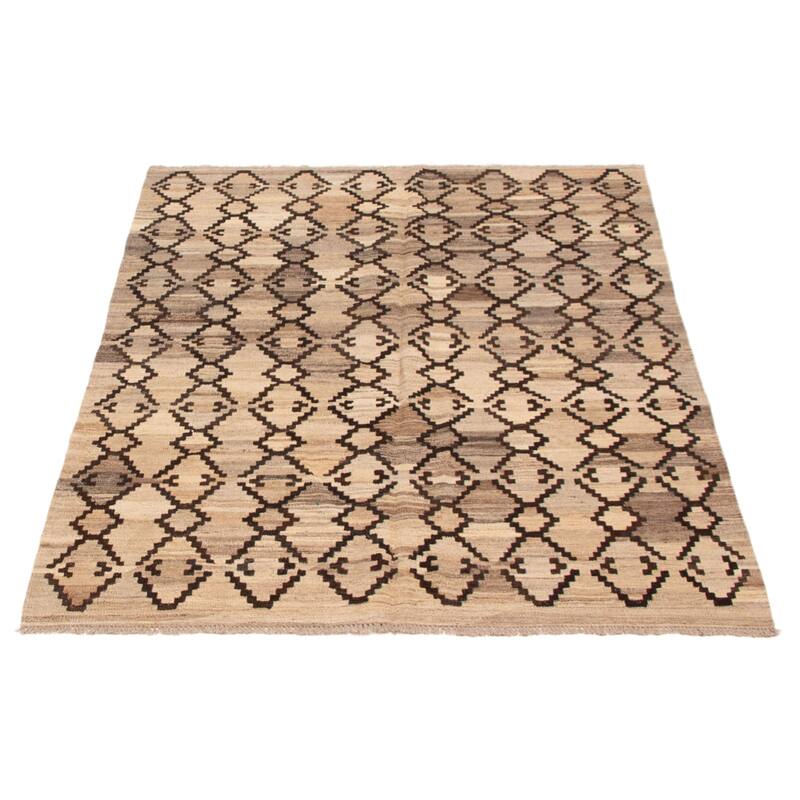 Sivas Taupe Kilim 5'3" x 6'6" - 5'3 x 6'6