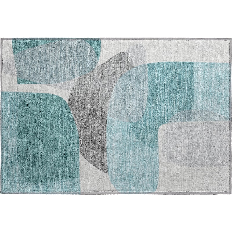 Premium Washable Super Soft Contemproary Retro Mayfield Rug
