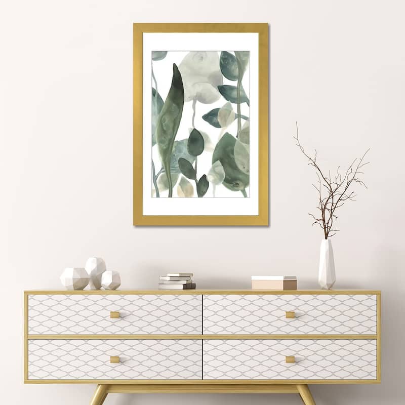 iCanvas "Water Leaves III" by June Erica Vess