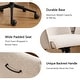 preview thumbnail 13 of 29, Upholstered Fabric Swivel Task Chair, Office Chair with Wheels