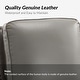 preview thumbnail 57 of 67, HULALA HOME Cigar Mid-century Modern Genuine Leather Recliner with Solid Wood Legs and Nailhead Trim