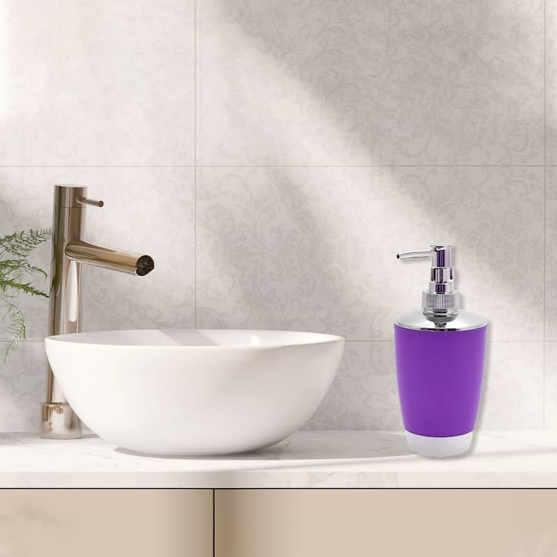 Elegant Soap Pump Dispenser Set for Bathroom for Laundry Rooms 1 Set - Purple