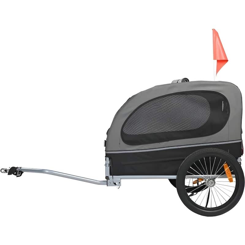 Dog Bike Trailer, Supports up to 88 lbs, Pet Cart Bicycle Carrier, Easy Folding Frame with Quick Release Wheels, Universal Bicy