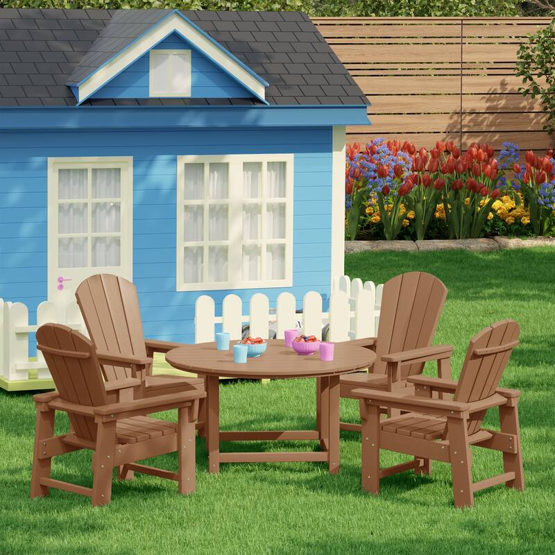 Laguna Kids Adirondack 5-Piece Round Table Dining Set