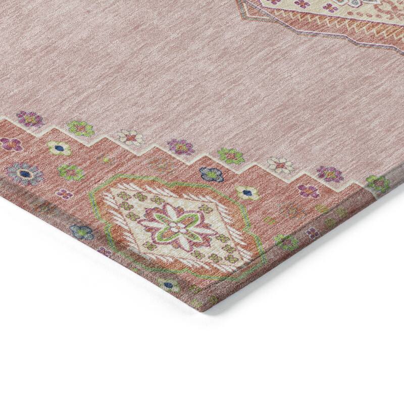 HomeRoots Oriental Traditional Rectangle Outdoor Rug