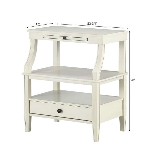 dimension image slide 1 of 3, Newport Storage Nightstand by Greyson Living