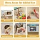preview thumbnail 20 of 28, Gymax Corner Kitchen w/ Lights & Sounds Interactive Wooden Playset for