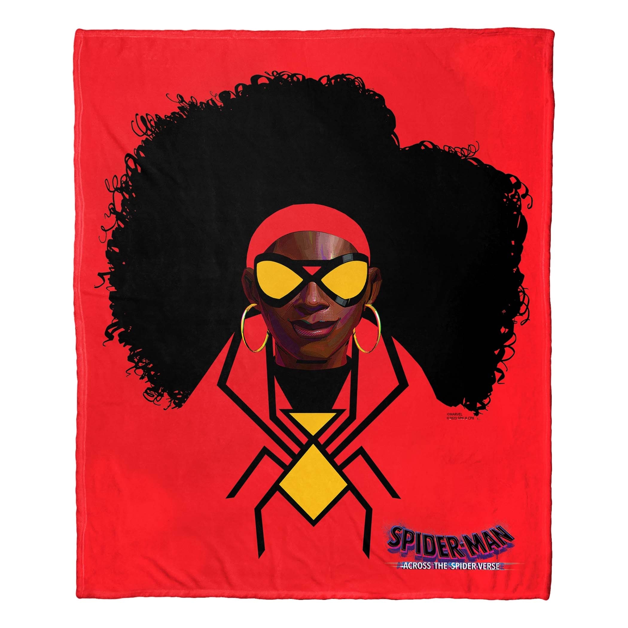 Marvel Spiderman Across the Spiderverse Jessica Drew Silk Touch Throw Blanket