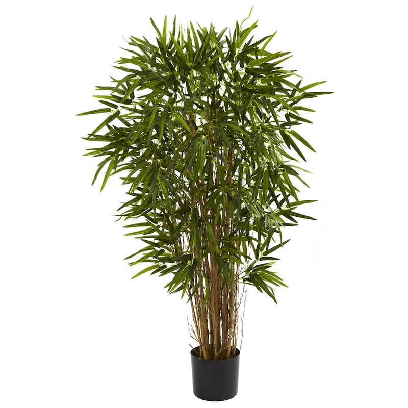 Bamboo Tree 4Ft Tall Decorative Accent, Realistic Faux Bamboo Plant for Home Office Decor - 4ft.