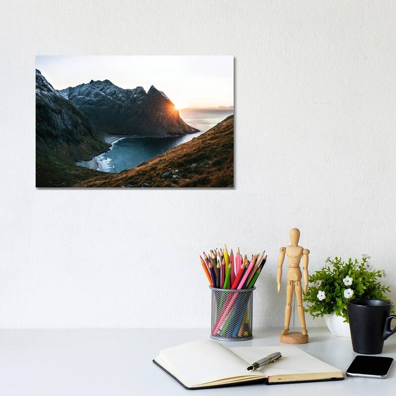 iCanvas "Hidden Beach" by Fabian Fortmann Canvas Print - 8x12x0.75
