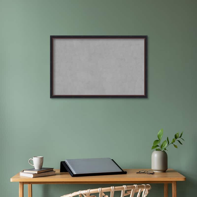 Amanti Art Salon Scoop Red Black Framed Magnetic Board