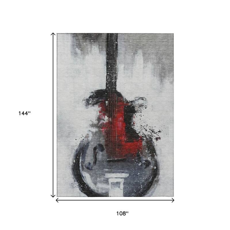 HomeRoots Abstract Transitional Rectangle Outdoor Rug