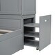preview thumbnail 12 of 25, Twin Size Platform Bed with Storage Headboard and Footboard, Pull Out Shelves and Twin Size Trundle