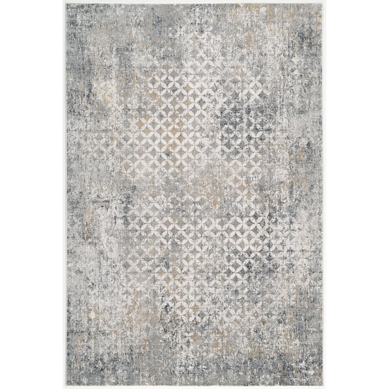 Christian Collection Grey/Cream Area Rug