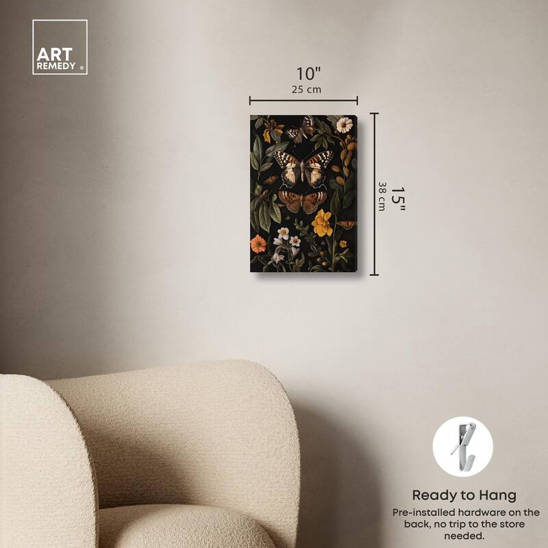 Winged Visitors I Canvas by Art Remedy, Gallery Wrapped