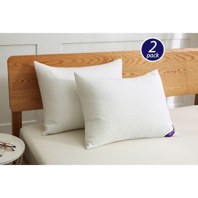 St. James Home Soft Knit Silver Duck Nano Feather Pillows (Set of 2)