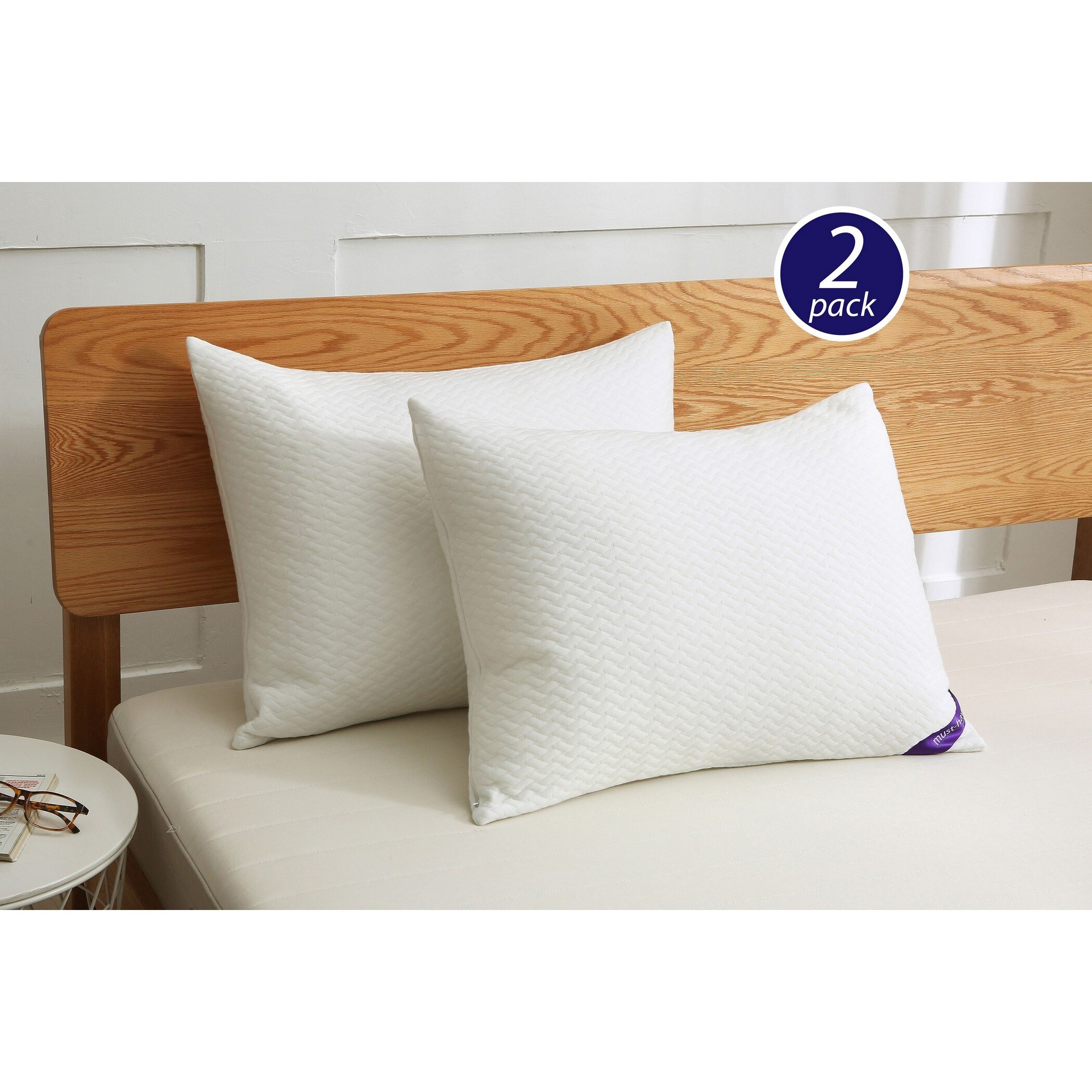 St. James Home Soft Knit Silver Duck Nano Feather Pillows Set of 2 On Sale Bed Bath Beyond 25617677