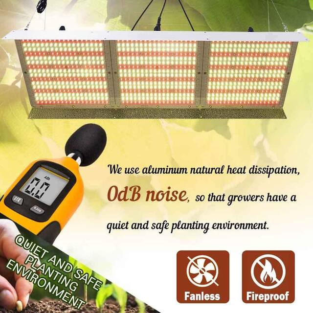 6000W Waterproof Dimmable LED Full Spectrum Grow Light Panel - yellow