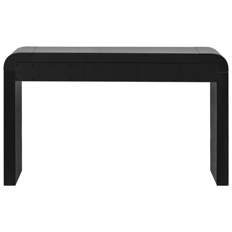 54.3" Rustic Console Table with Fluted Drawers for Entryway or Living Room
