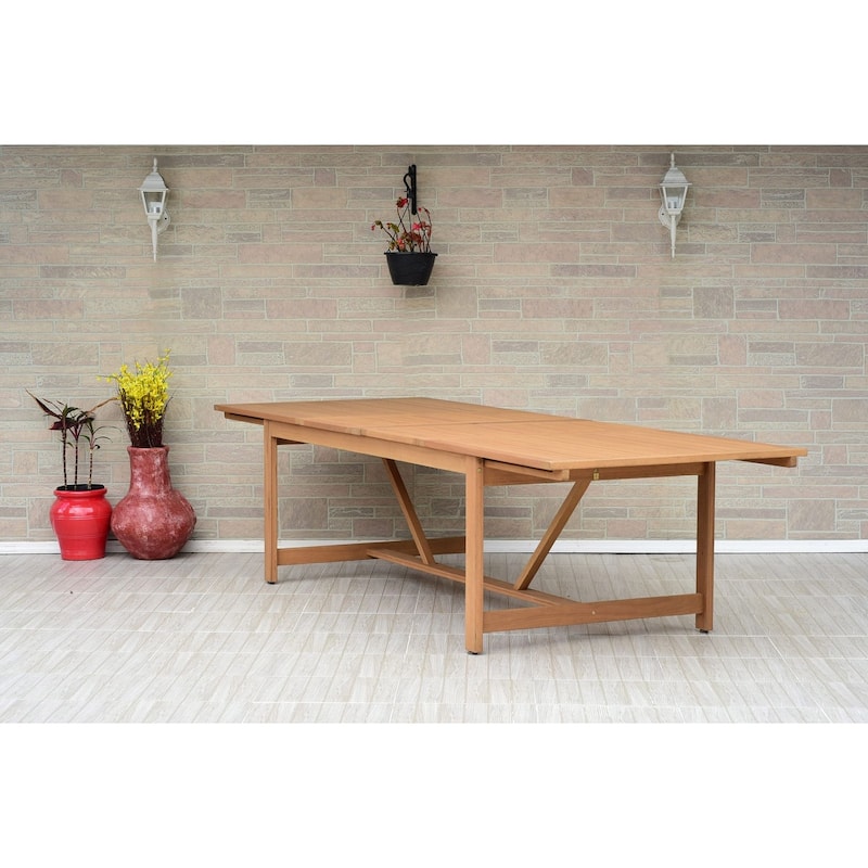 Amazonia Valerie 11pc FSC Certified Wood Outdoor Patio Dining Set - 11 Piece