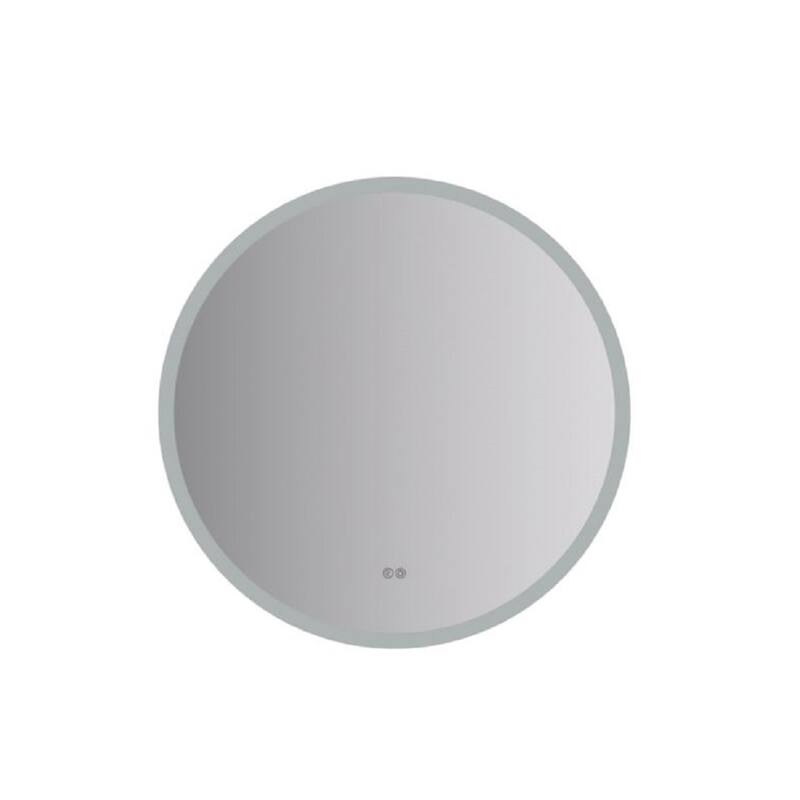 Fresca FMR013030RD Angelo 30" Diameter Modern Circular Aluminum - Silver