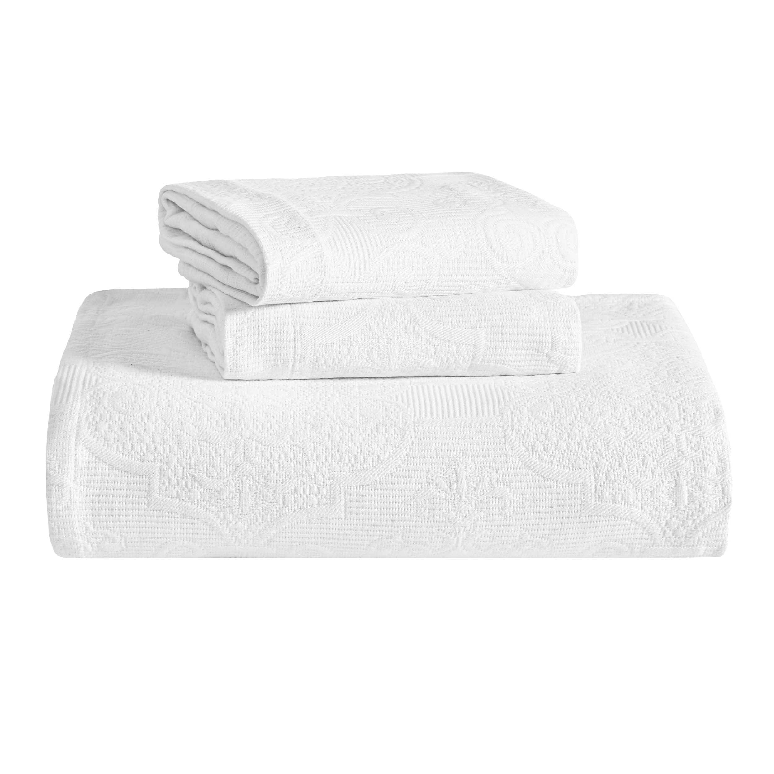 Superior Florin Jacquard Scrolling Medallion Cotton Bedspread Set - Picture 110 of 120