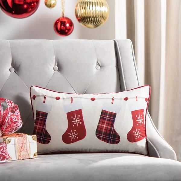 Holiday Living 12-in Pillow Merry Christmas Decor at