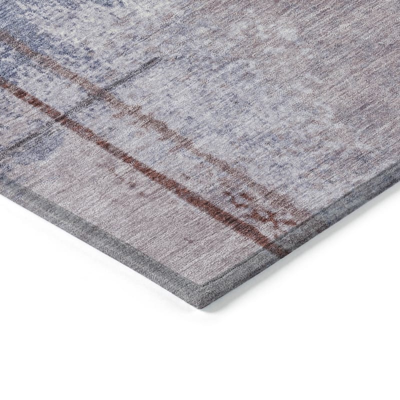 HomeRoots Abstract Transitional Rectangle Outdoor Rug
