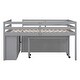 preview thumbnail 43 of 42, Loft Bed with Retractable Writing Desk & 4 Drawers