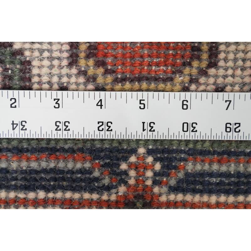 Hand Knotted Oriental 100% Wool Carpet Traditional Medallion Oranges & Rust Heriz (serapi) Area Rug - 3' 0'' X 2' 0''