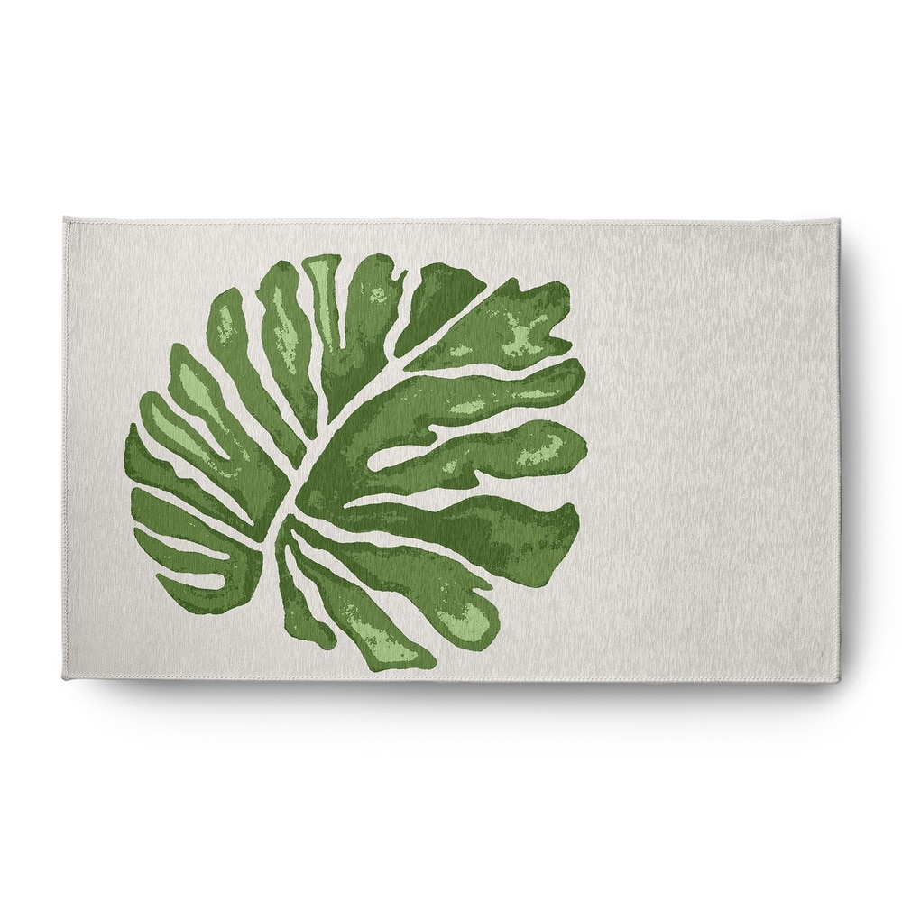 Big Leaf Spring Chenille Indoor/Outdoor Rug