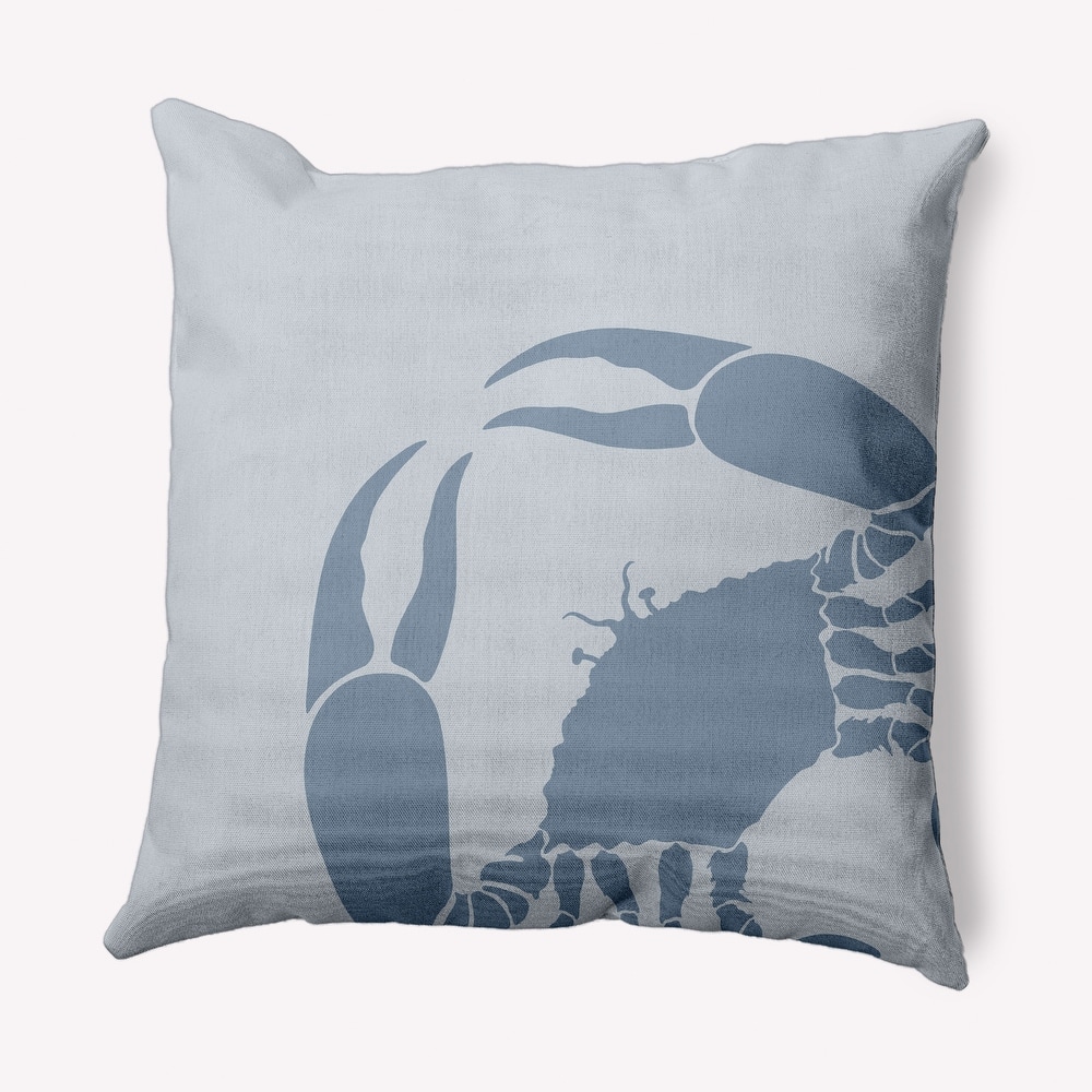 Crab Dip Nautical Indoor/Outdoor Throw Pillow
