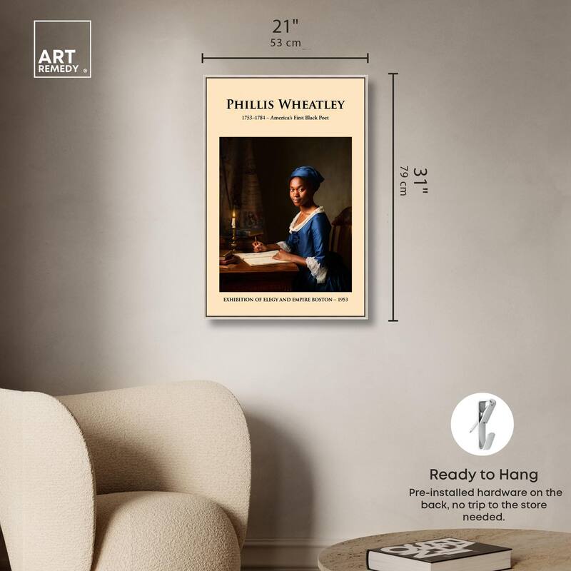 America's First Black Poet Canvas by Art Remedy