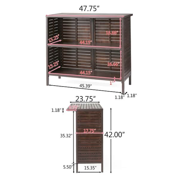 Milos Outdoor Acacia Wood Bar Table by Christopher Knight Home
