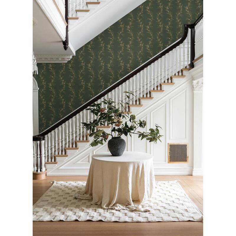 Chris Loves Julia x NuWallpaper Posy Spruce Peel and Stick Wallpaper