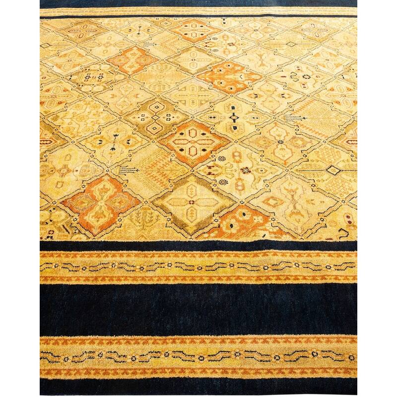 Overton Hand Knotted Wool Vintage Inspired Traditional Ottoman Multi Area Rug - 8' 2" x 10' 2"