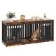 preview thumbnail 29 of 38, Moasis Extra Large Dog Crate Furniture with Sliding Doors